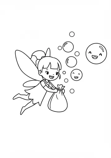 Joyful Activity & Learning Fairy Coloring Pages
