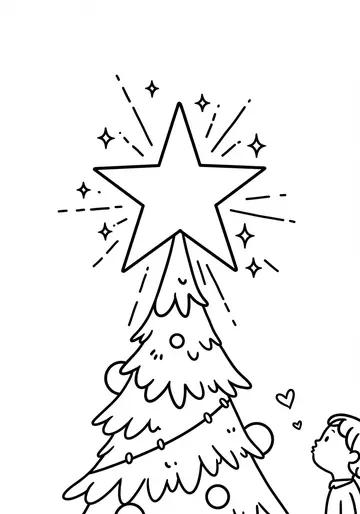 The Tallest Twinkle Star Coloring Pages for Kids