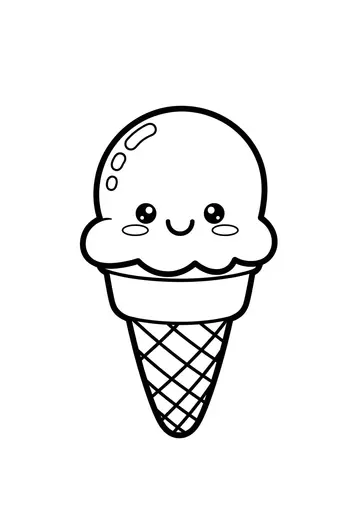 Happy Ice Cream Coloring Fun