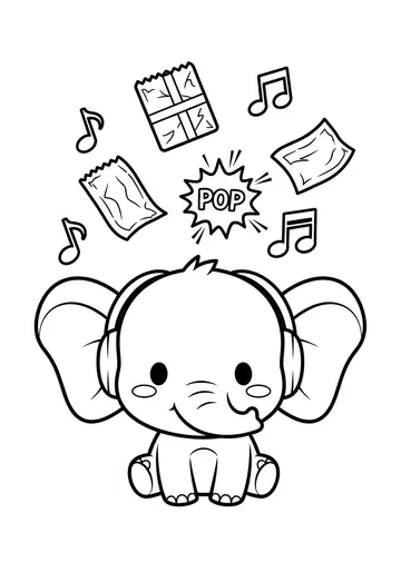 Elara Discovers happy birthday Sounds Coloring Pages