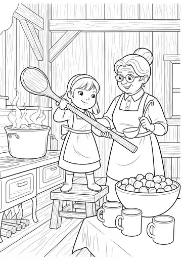 Christmas Barn Adventure Coloring Pages