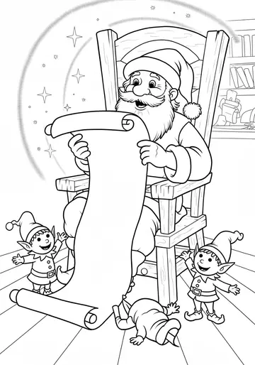 Magical Kindness List Coloring Pages for Kids