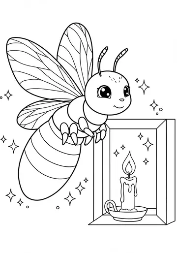 Festival of Lights Firefly Coloring Pages