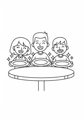 The Empty Plate Club Thanksgiving Coloring Pages for Kids