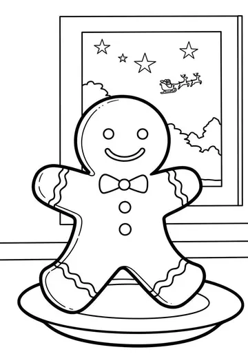Cozy Christmas Eve Coloring Pages for Kids