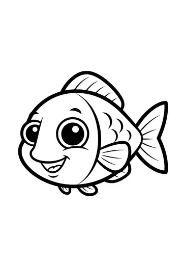 Happy Fishy Friend Coloring Fun
