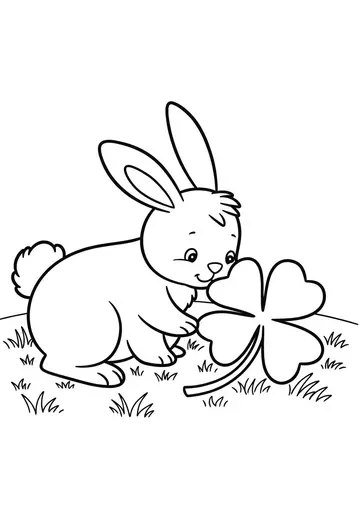 Bunny Barnaby's Wiggle Nose Coloring Pages