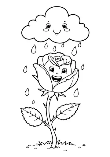Grumpy Rose's Garden Adventure Coloring Pages