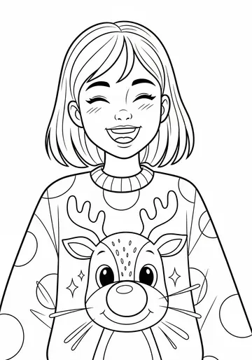 Christmas Feelings Fun Coloring Pages for 6-8