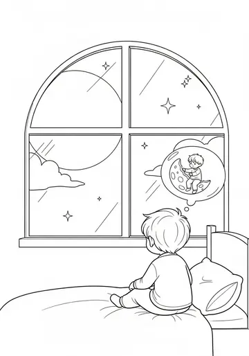 Bedtime Dream National Watermelon Day Coloring Pages