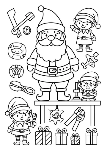 Boost Creativity with a Workshop Coloring Page