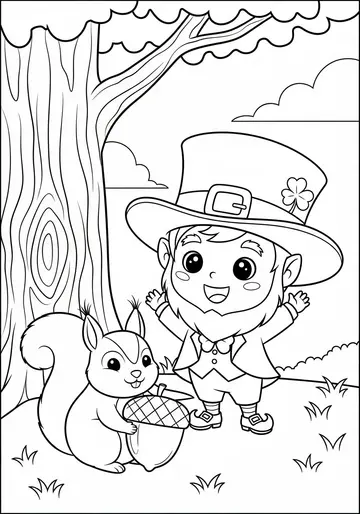 St. Patrick's Day Leo's Hat Adventure Coloring Pages