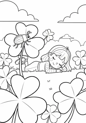 Quiet Time St. Patrick's Day Coloring Pages for Kids