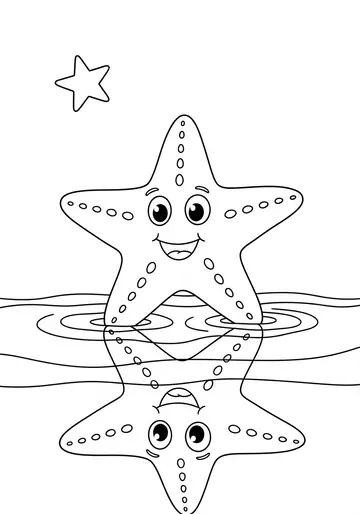 Sammy's Starry sea animal Coloring Pages