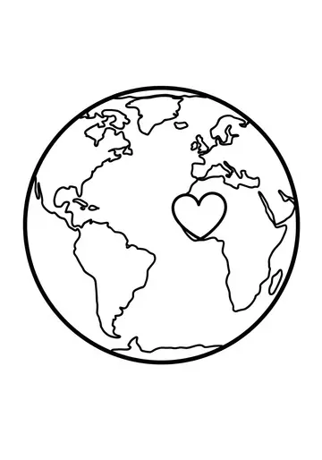 Our Wonderful Earth Coloring Page