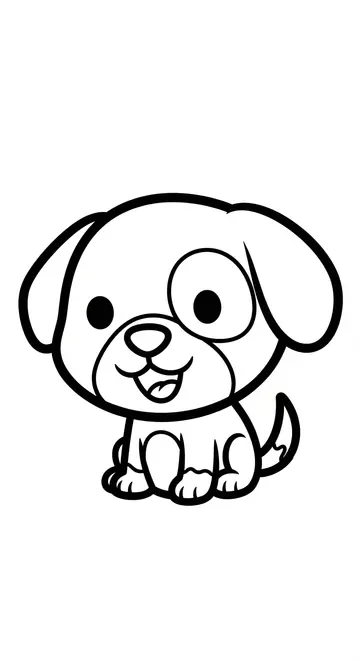 Get This Happy Dog Coloring Page