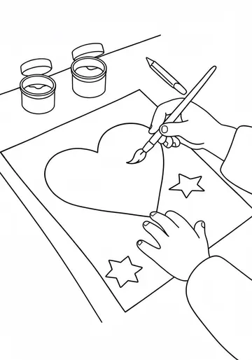 Kindness & Painting Coloring Pages