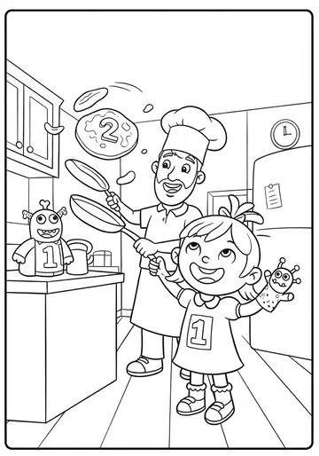 Lily's Laugh A color by number Story Coloring Book