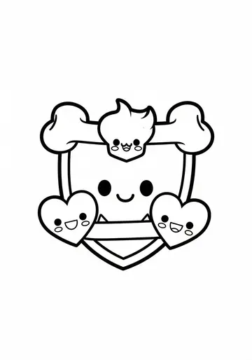 Easy Monster High Logo Coloring Page for Kids