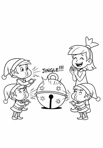 Magical Jingle Bells Coloring Book Pages