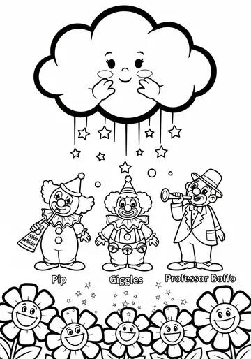 Play & Learn International Clown Week Coloring Pages