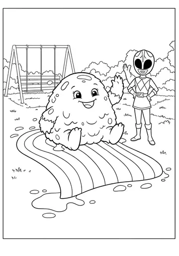 Power Rangers Rainbow Rescue Coloring Pages