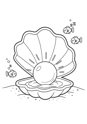Sheldon's Secret Lullaby sea animal Coloring Pages