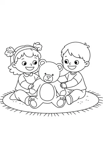 Friendship & Feelings toddler Coloring Pages for 3-5