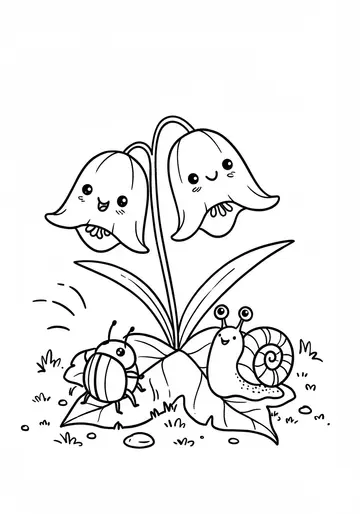 Bluebell Bell-Ringers Coloring Pages