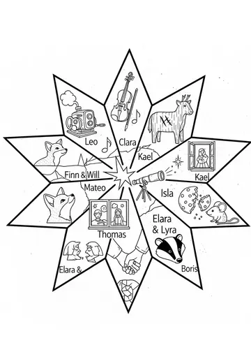 Reflections of the Star Coloring Book