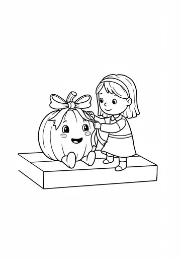 Halloween Pip's Happy Pumpkin Adventure Coloring Pages