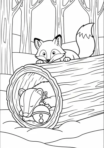 Forest Fun Coloring Pages for Ages 3-5