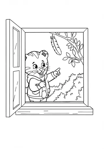 O the Owl Detective Daniel Tiger Coloring Pages