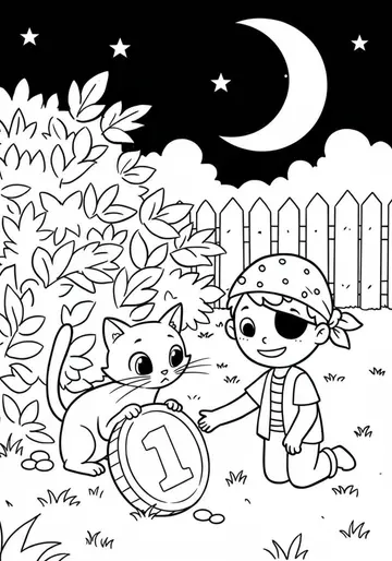 Happy Feelings & Lucky Halloween Night Coloring Pages