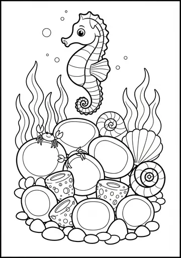 Suzie's Garden Creative sea animal Coloring Pages