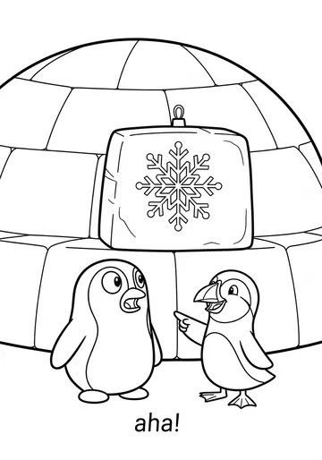 Percy's Penguin Search Coloring Pages