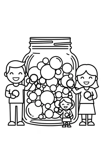 The Miller Family Discovers a Thanksgiving Rainbow Jar