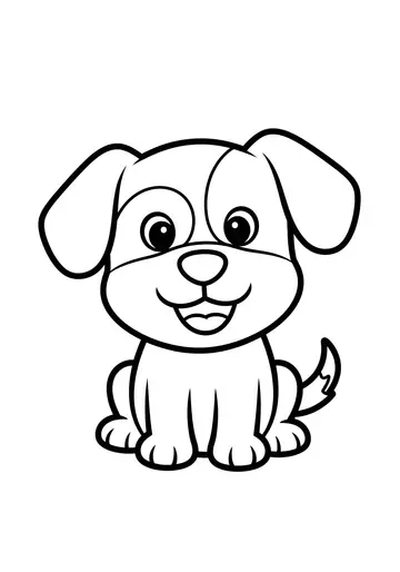 Giggle Time with this Funny Puppy Coloring Page!
