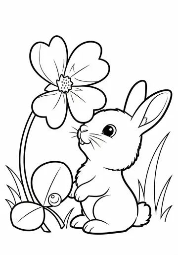 Cute Rabbit Pip's Wiggle-Nose Adventure Coloring Pages
