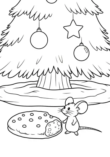 2.Cozy Christmas Stories Coloring Pages for Kids