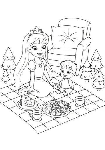 Indoor Adventure Princess Ivy Coloring Pages