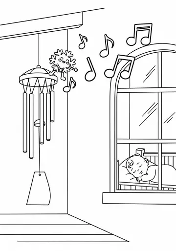 Christmas Lullaby Music Coloring Pages