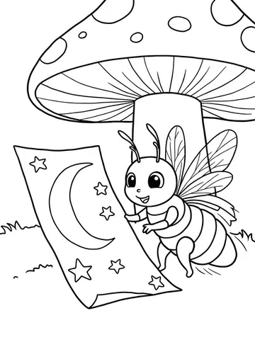 Nighttime Glow Adventure Coloring Pages