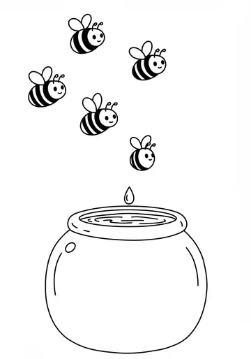 Buzzy Bee Discovers Teamwork Coloring Pages