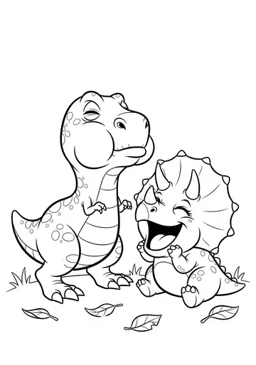Magical Dino Feelings Coloring Book Pages