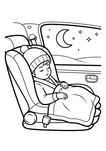 The Bumpy Ride Home & Cozy Thanksgiving Coloring Pages