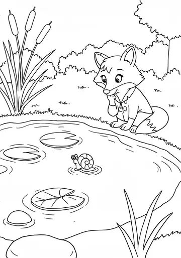 Nature Explorer Fox Coloring Pages Float or Sink?