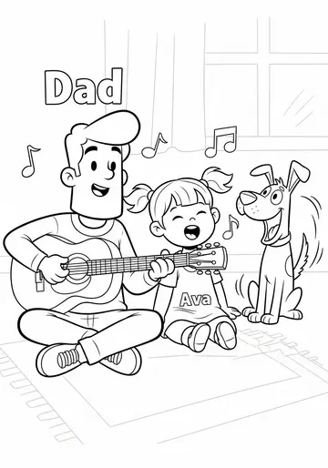 The 'I'm Thankful For...' Song & Music Coloring Pages
