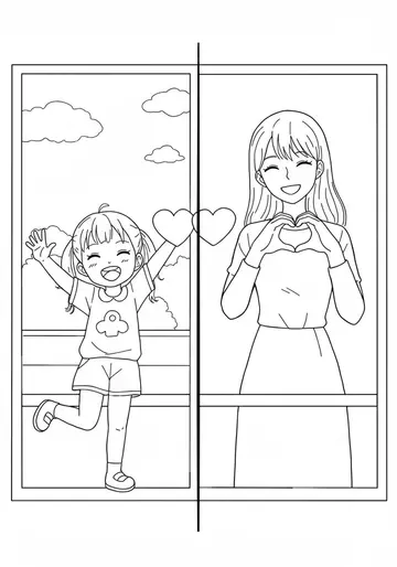 Kindergarten Jia's Window Game Coloring Pages