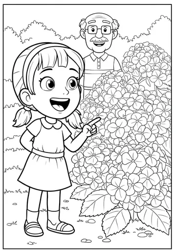 Magic Paint Hydrangeas Coloring Pages